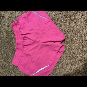 Pink  track shorts